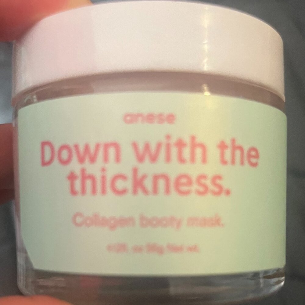 Brand new jar of Anese Down with The Thickness Collagen Booty Mask